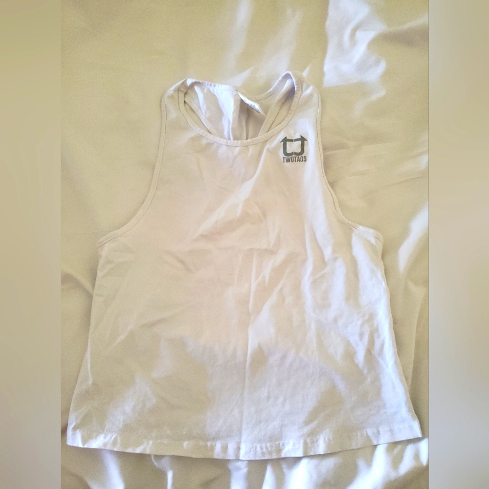Two tags gym tank top